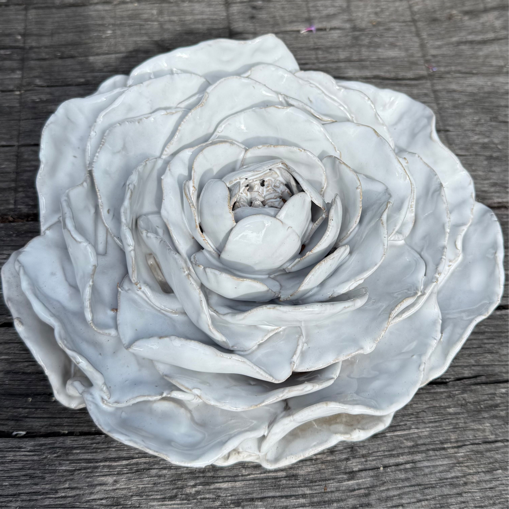 Large White Rose - table display/centrepiece
