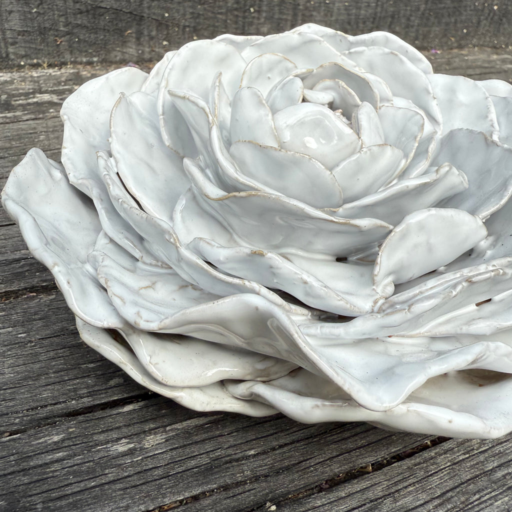 Large White Rose - table display/centrepiece