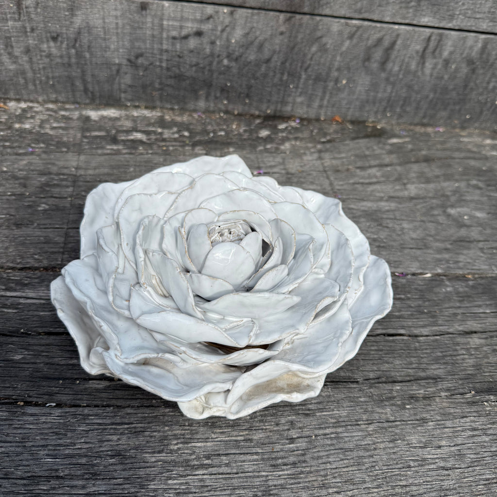 Large White Rose - table display/centrepiece