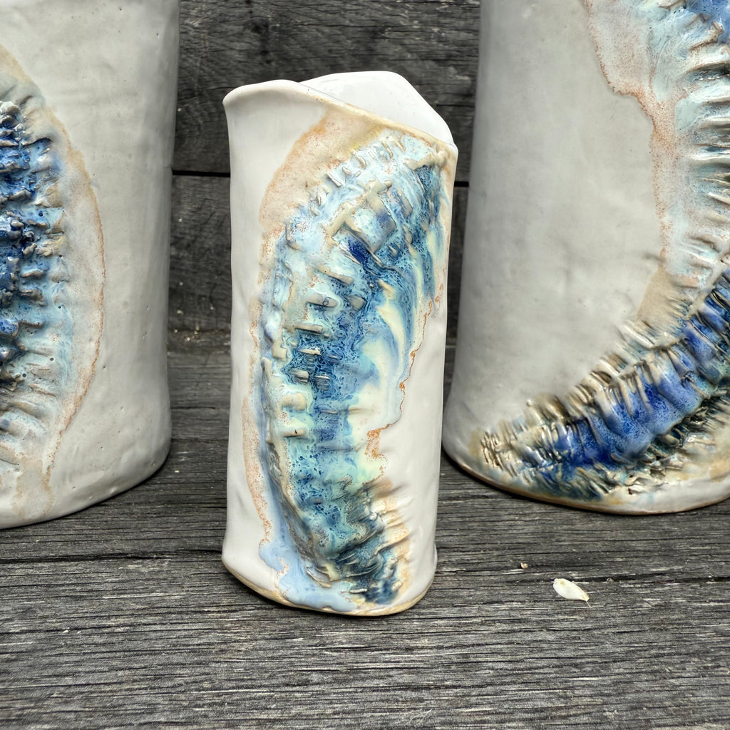 Ceramic ocean vases small