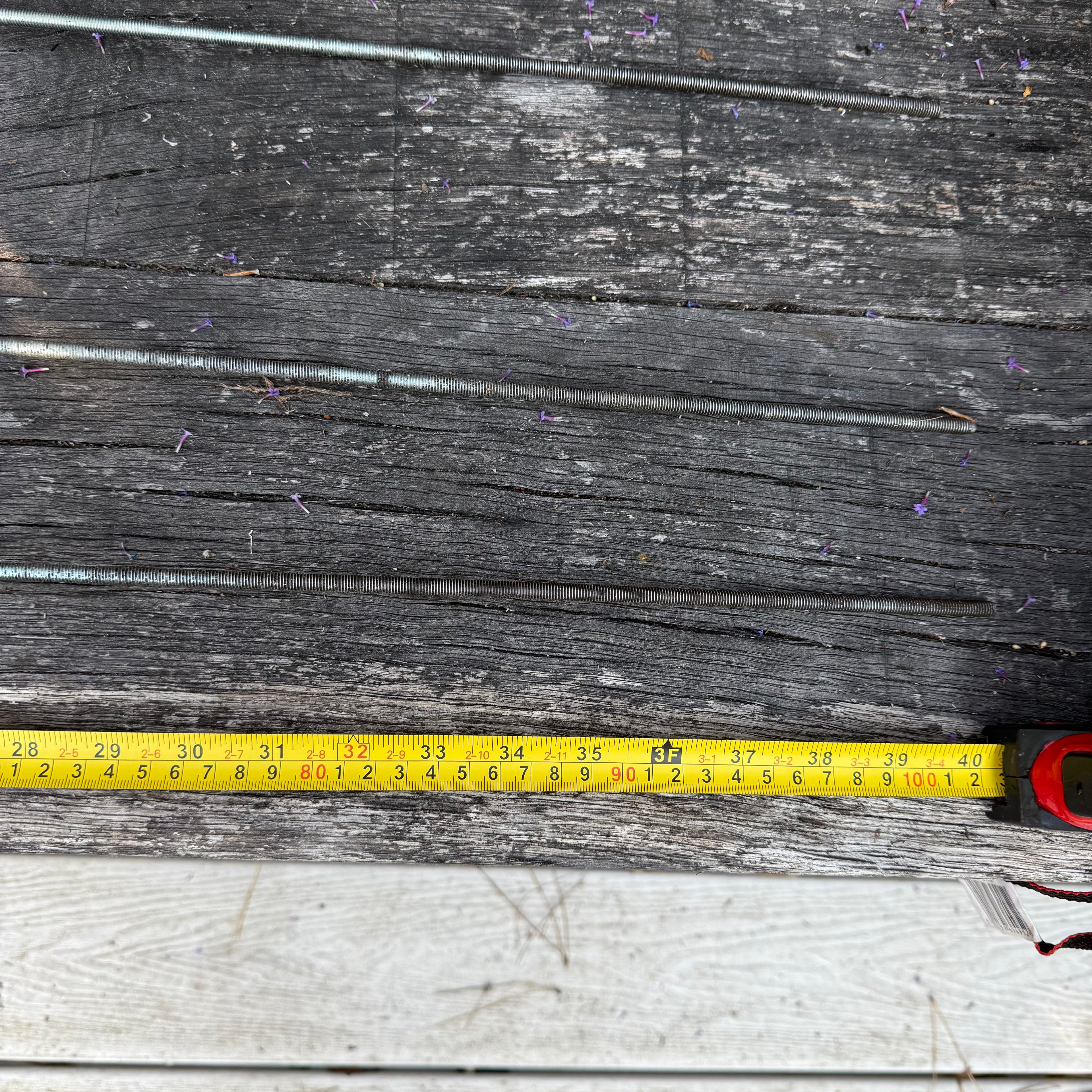 Red poppy garden ceramic flowers on tall metal stems