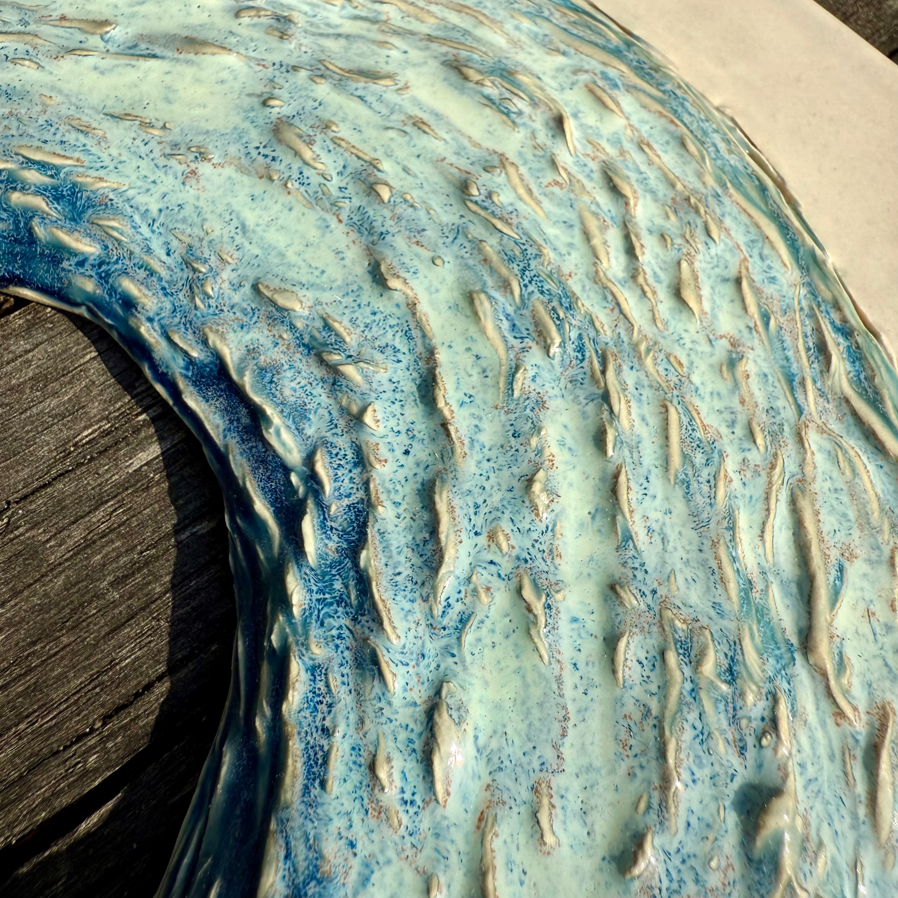 Blue Lagoons Ceramic Wall Art - Set of Two