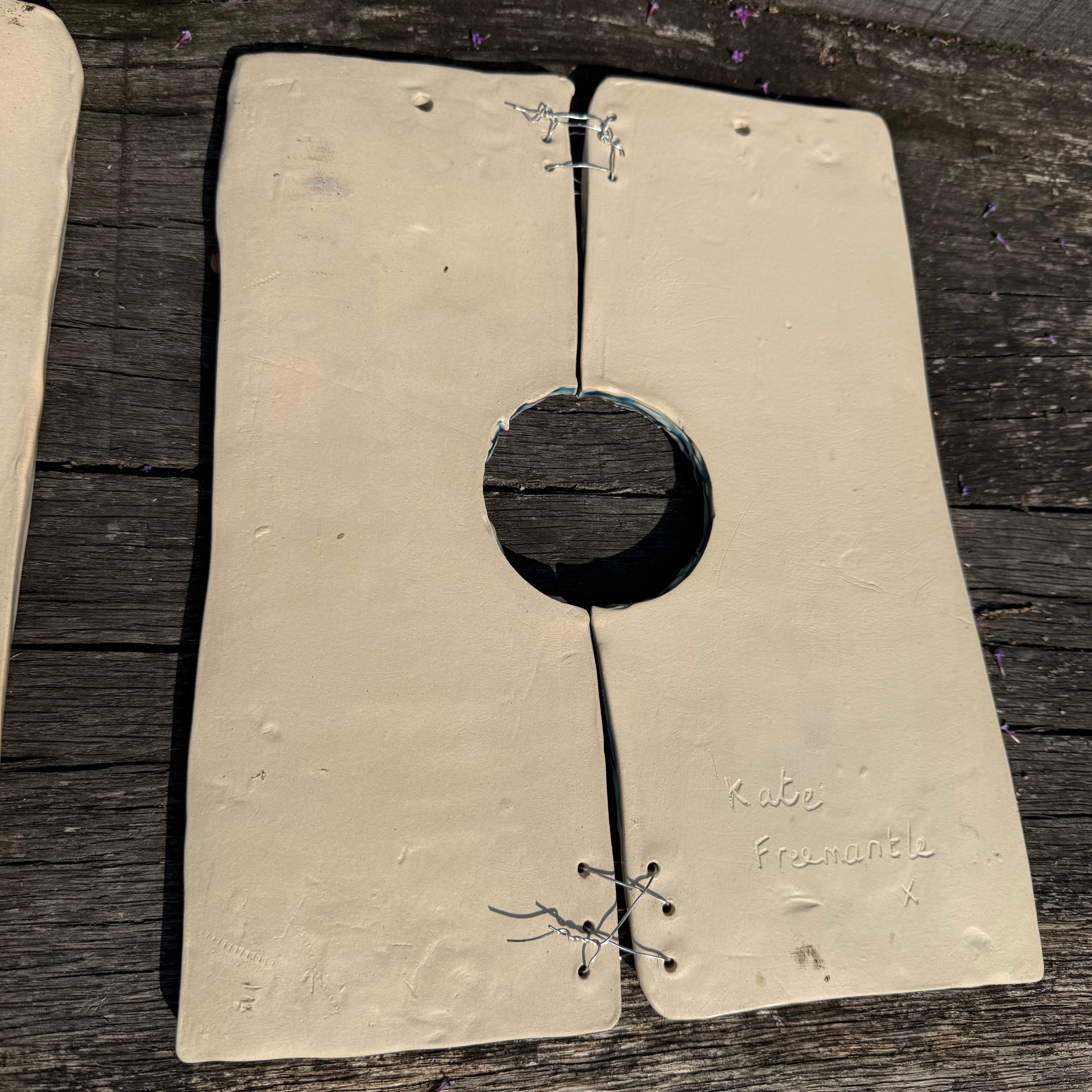 Blue Lagoons Ceramic Wall Art - Set of Two