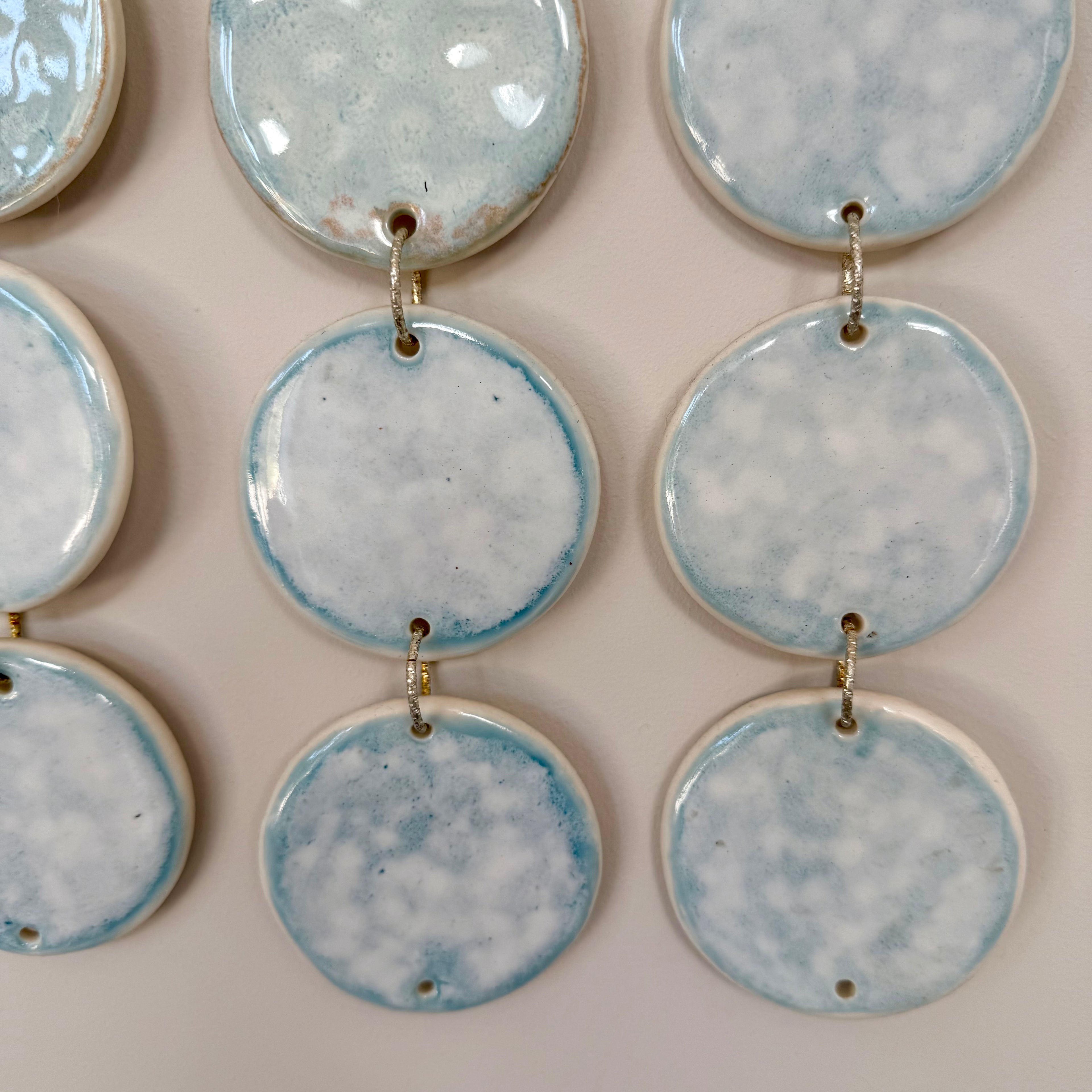 Large ceramic ocean tapestry - wall hanging