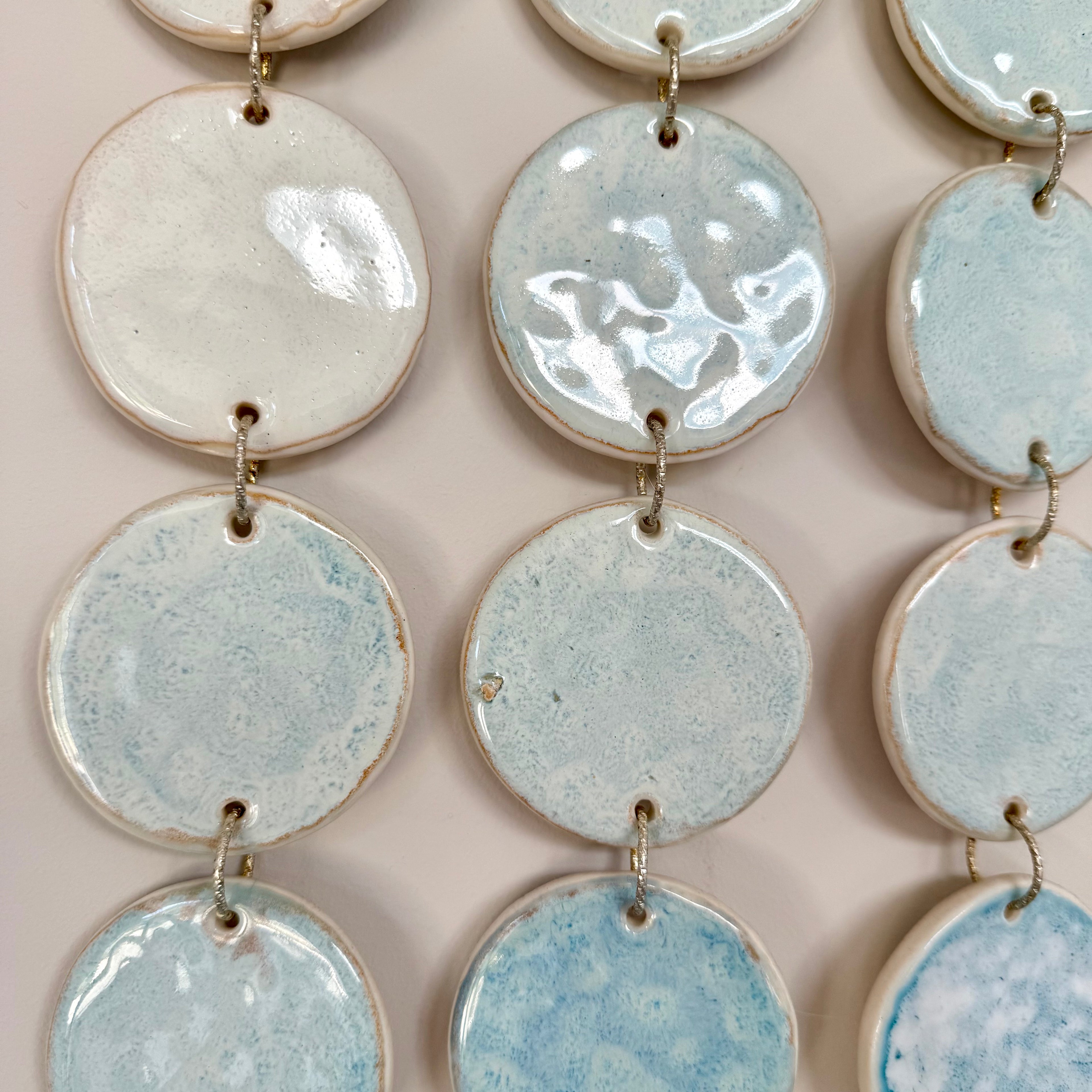 Large ceramic ocean tapestry - wall hanging