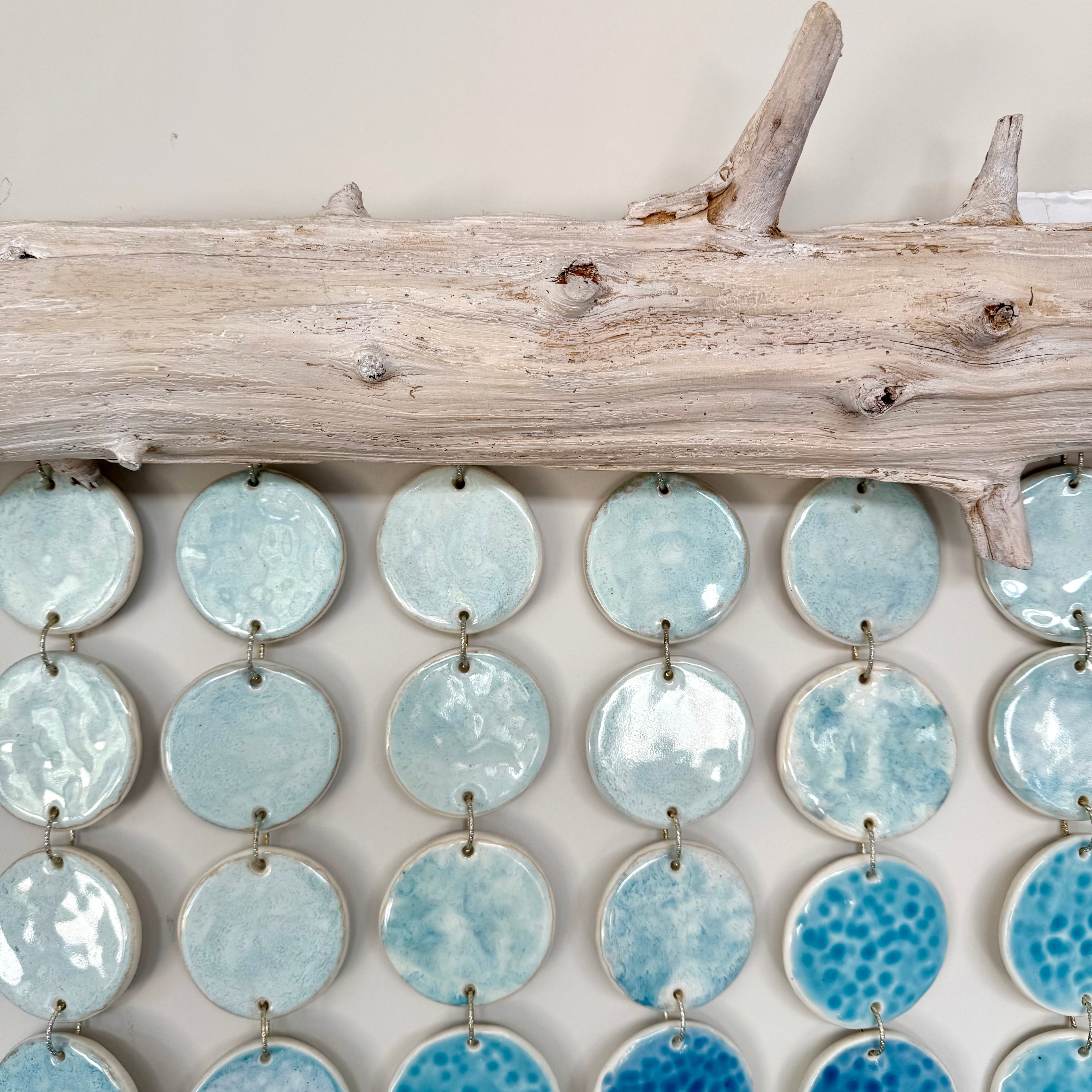 Large ceramic ocean tapestry - wall hanging