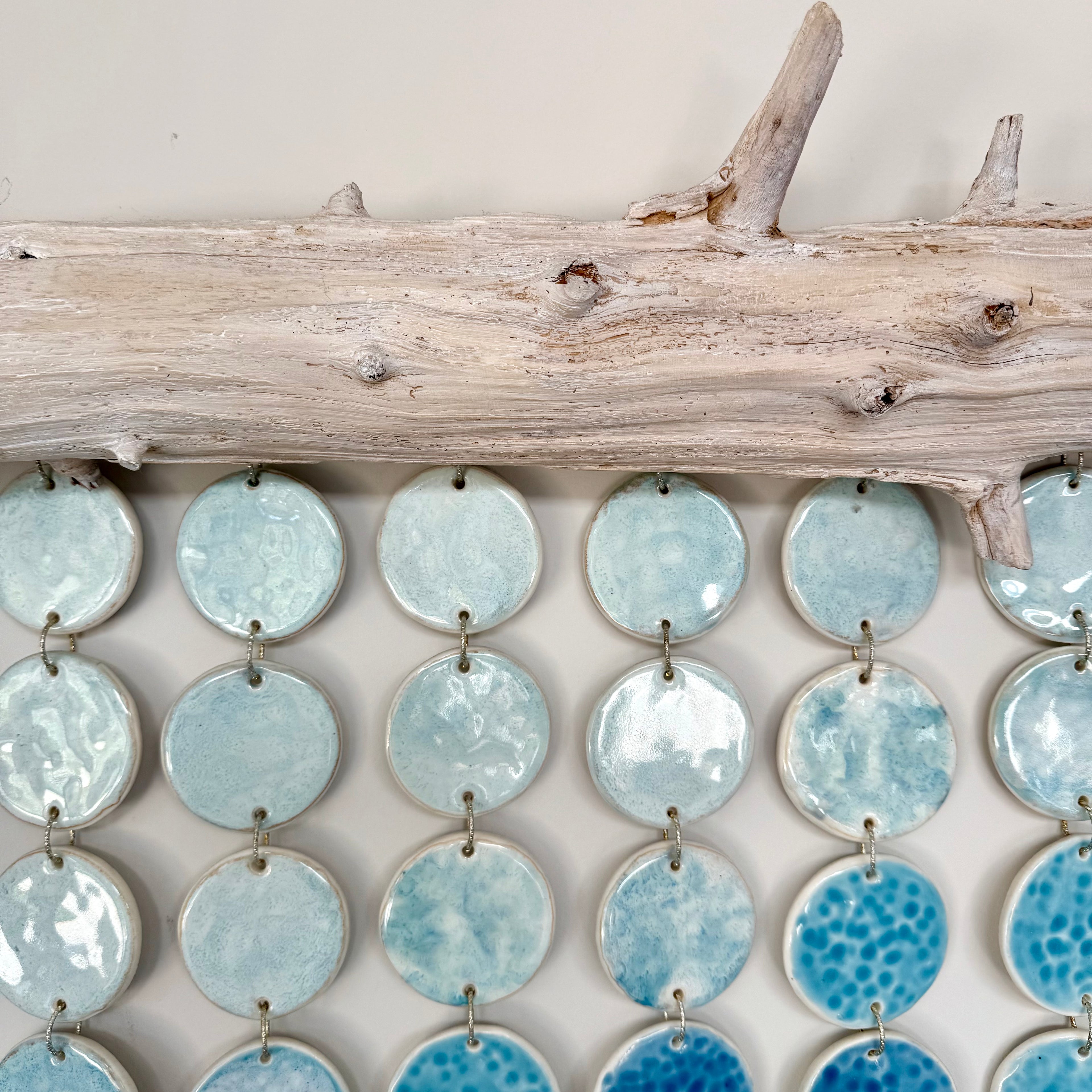 Large ceramic ocean tapestry - wall hanging