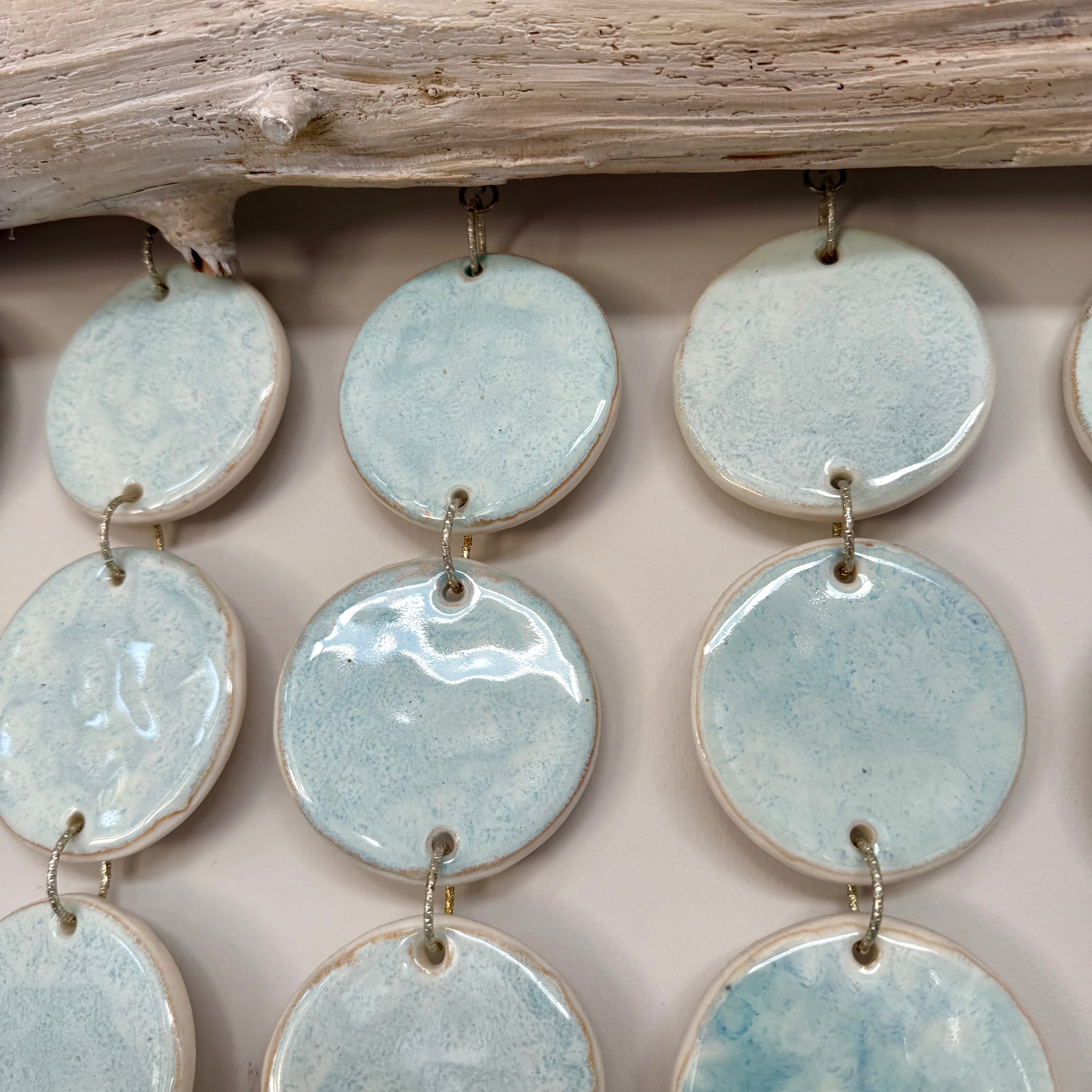 Large ceramic ocean tapestry - wall hanging