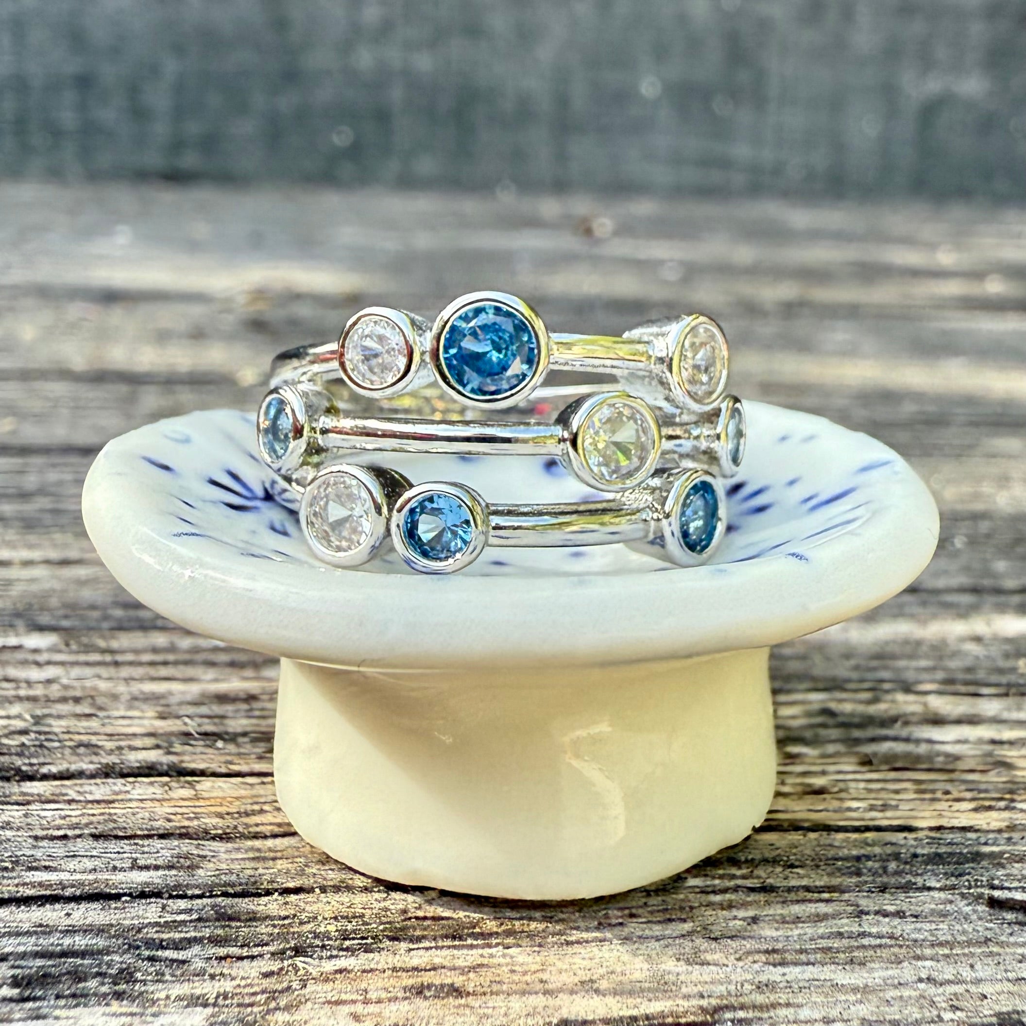 Porcelain Ring Holder – Blue Blossom