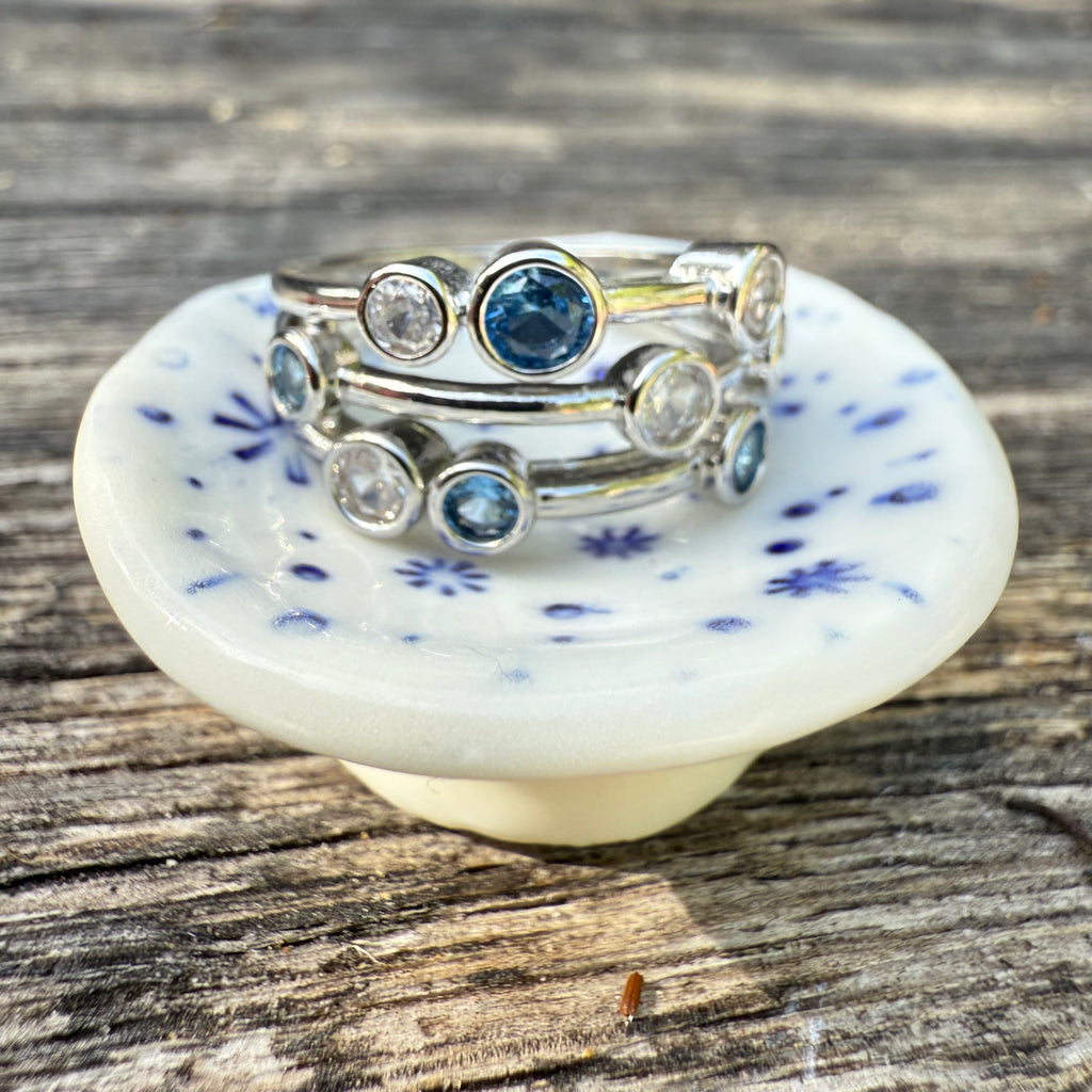 Porcelain Ring Holder – Blue Blossom
