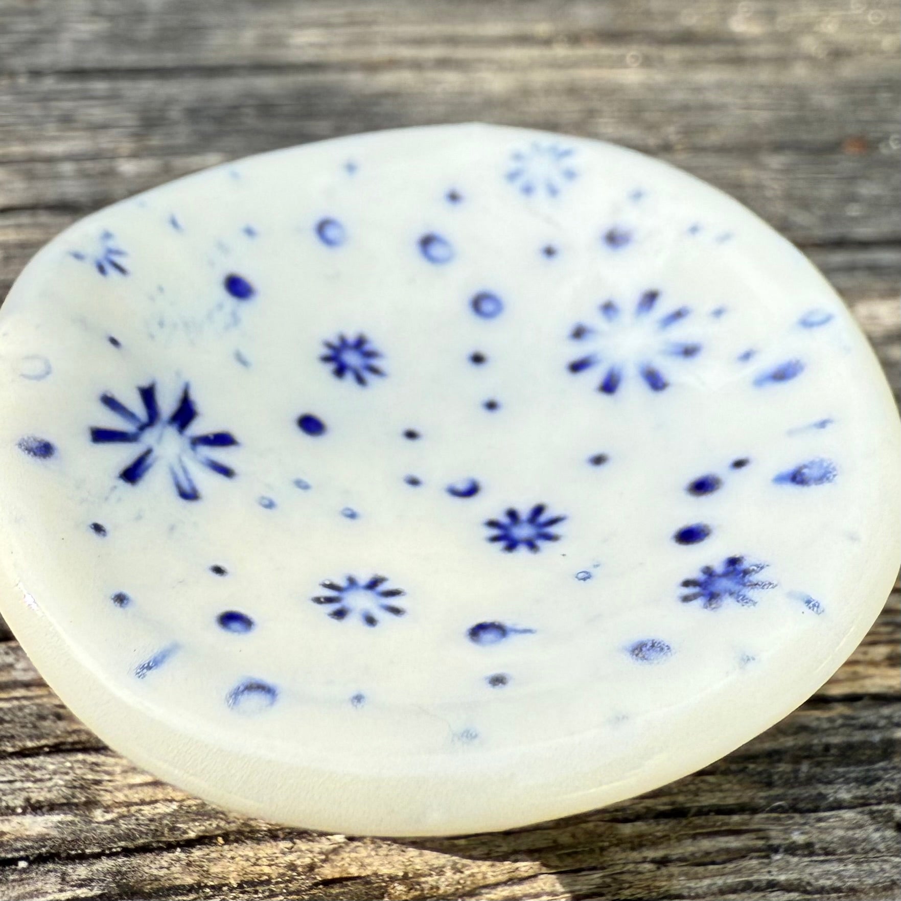 Porcelain Ring Holder – Blue Blossom