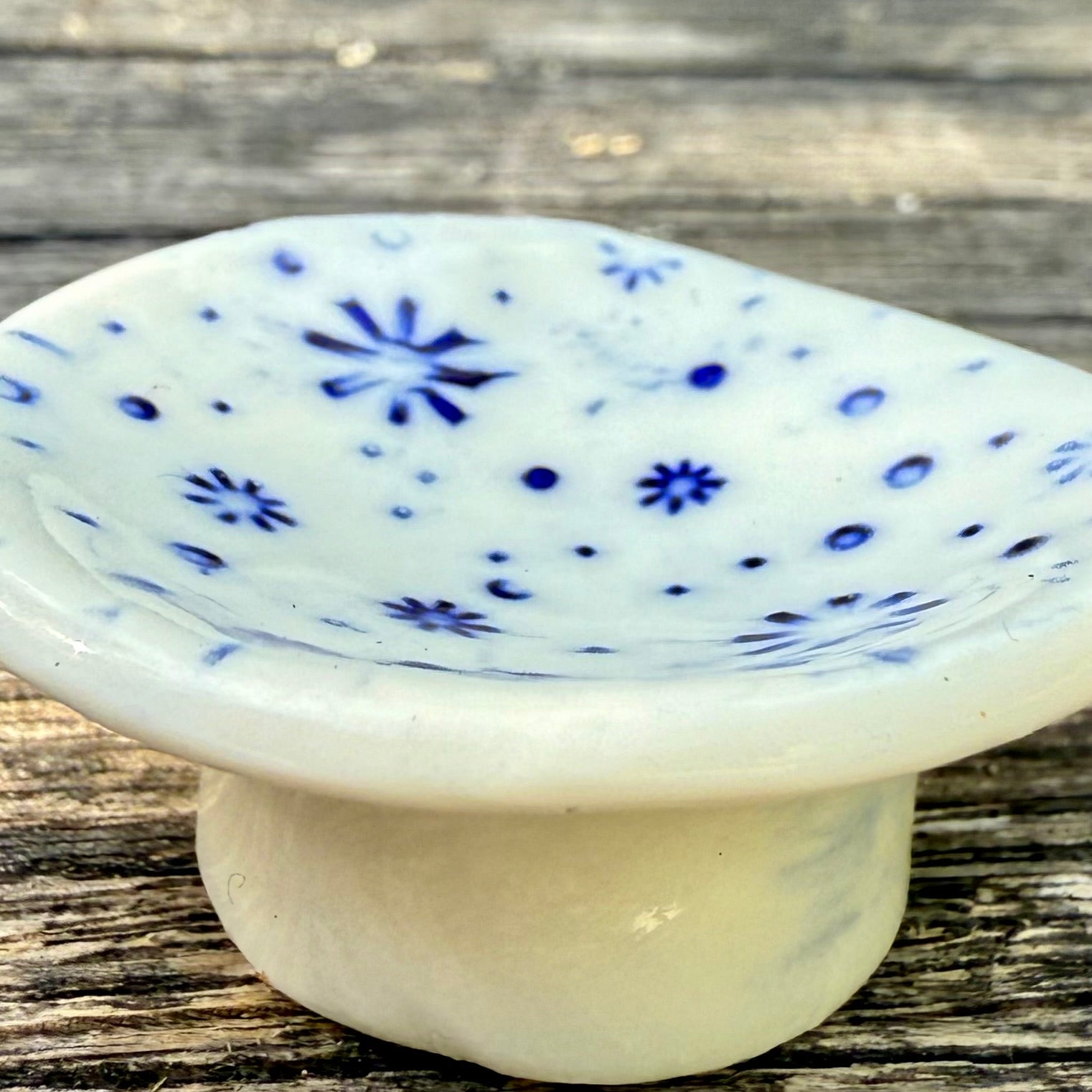Porcelain Ring Holder – Blue Blossom