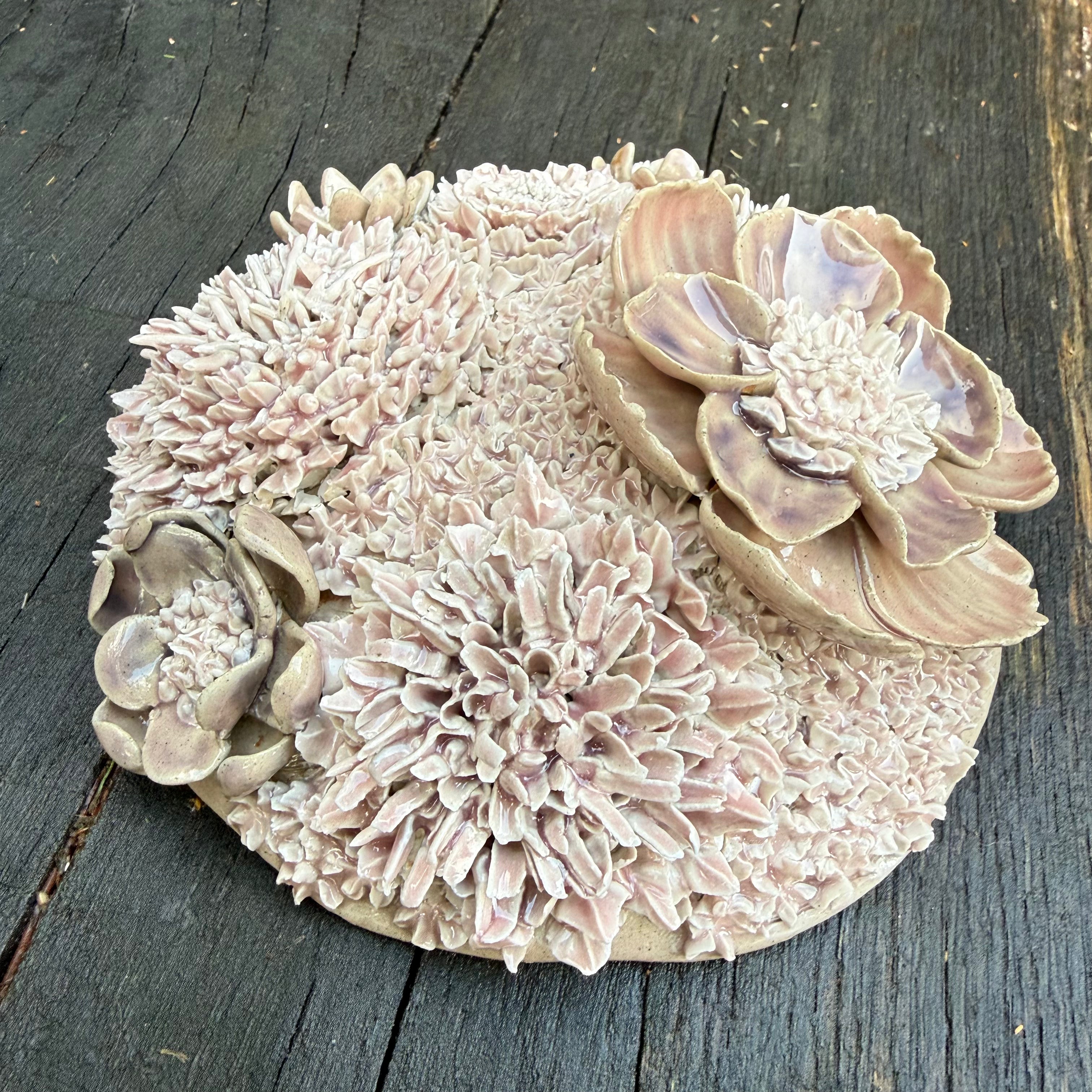 Dusky Pink Flower Dome wall hanging/table centre piece