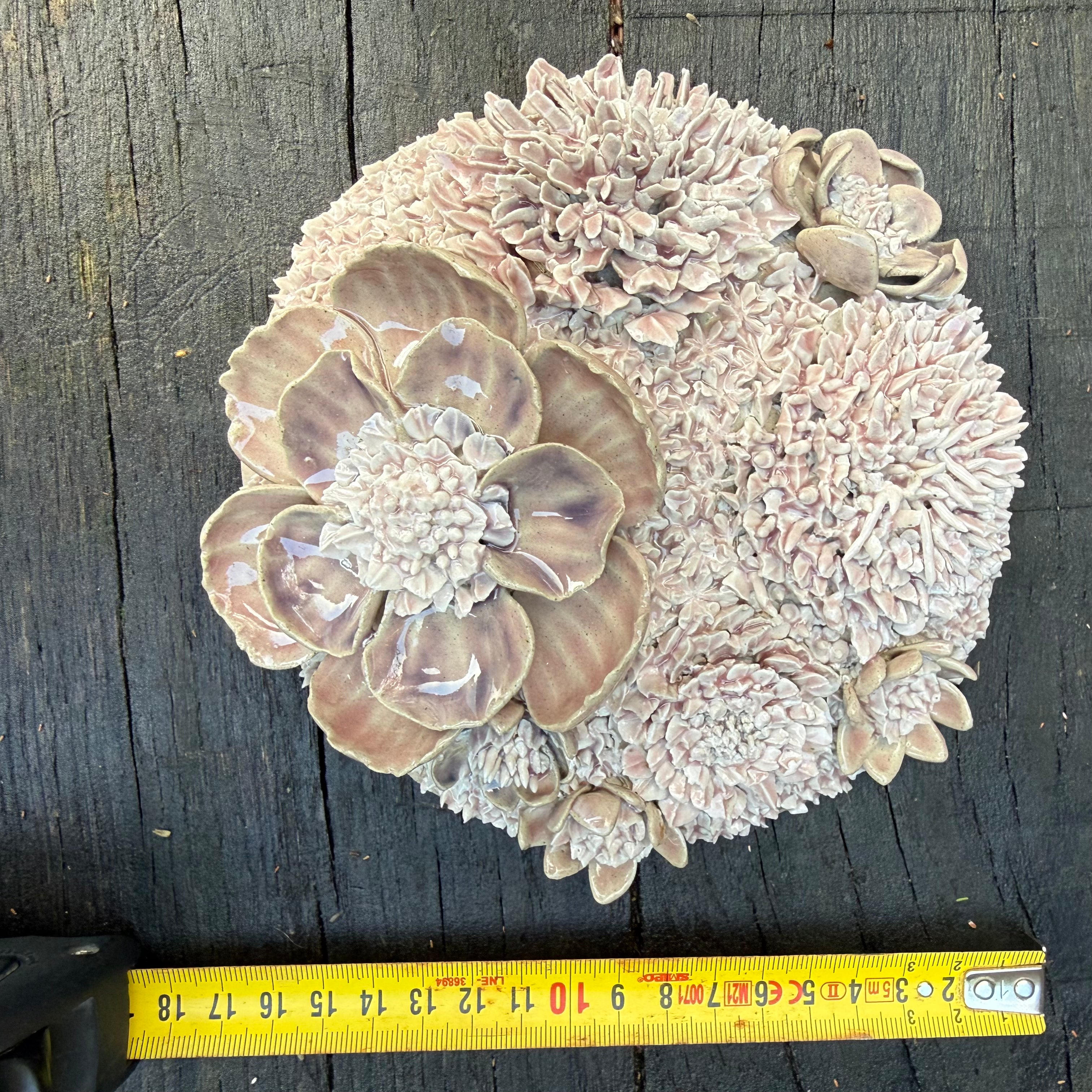 Dusky Pink Flower Dome wall hanging/table centre piece