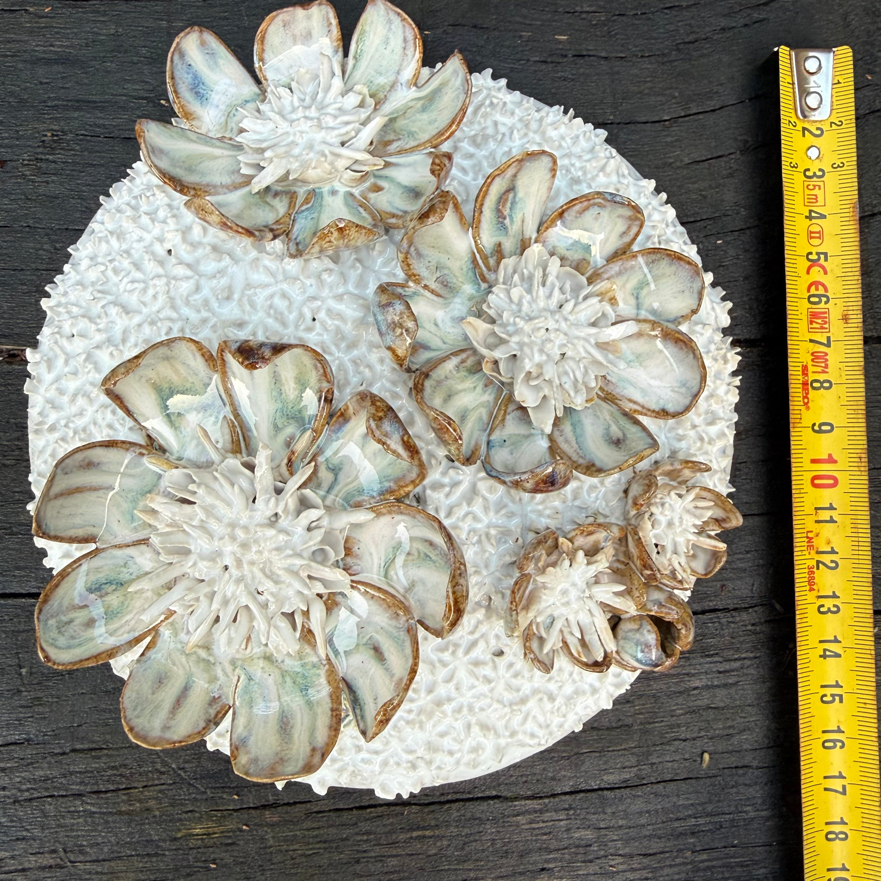 White Flower Dome wall hanging/table centre piece