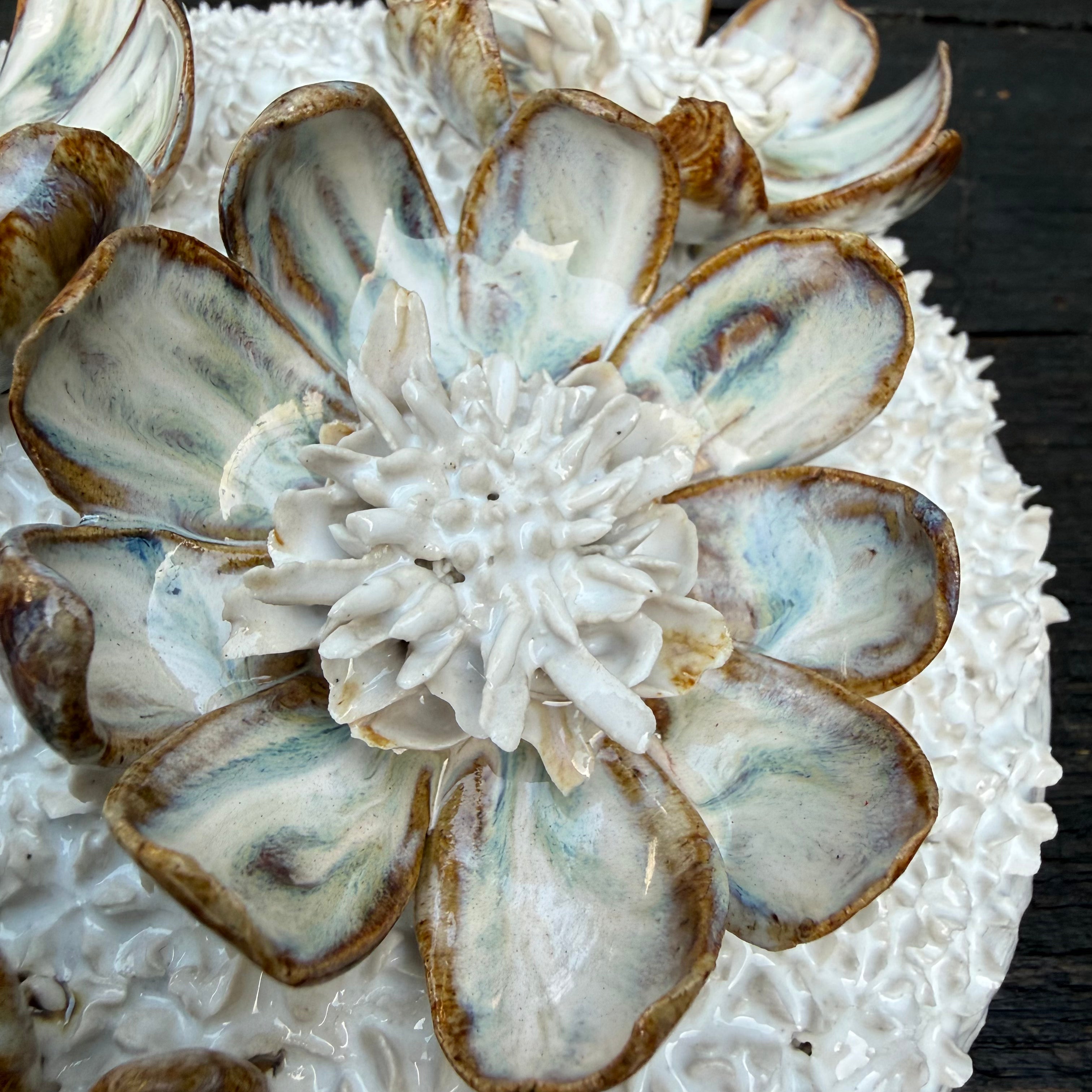 White Flower Dome wall hanging/table centre piece