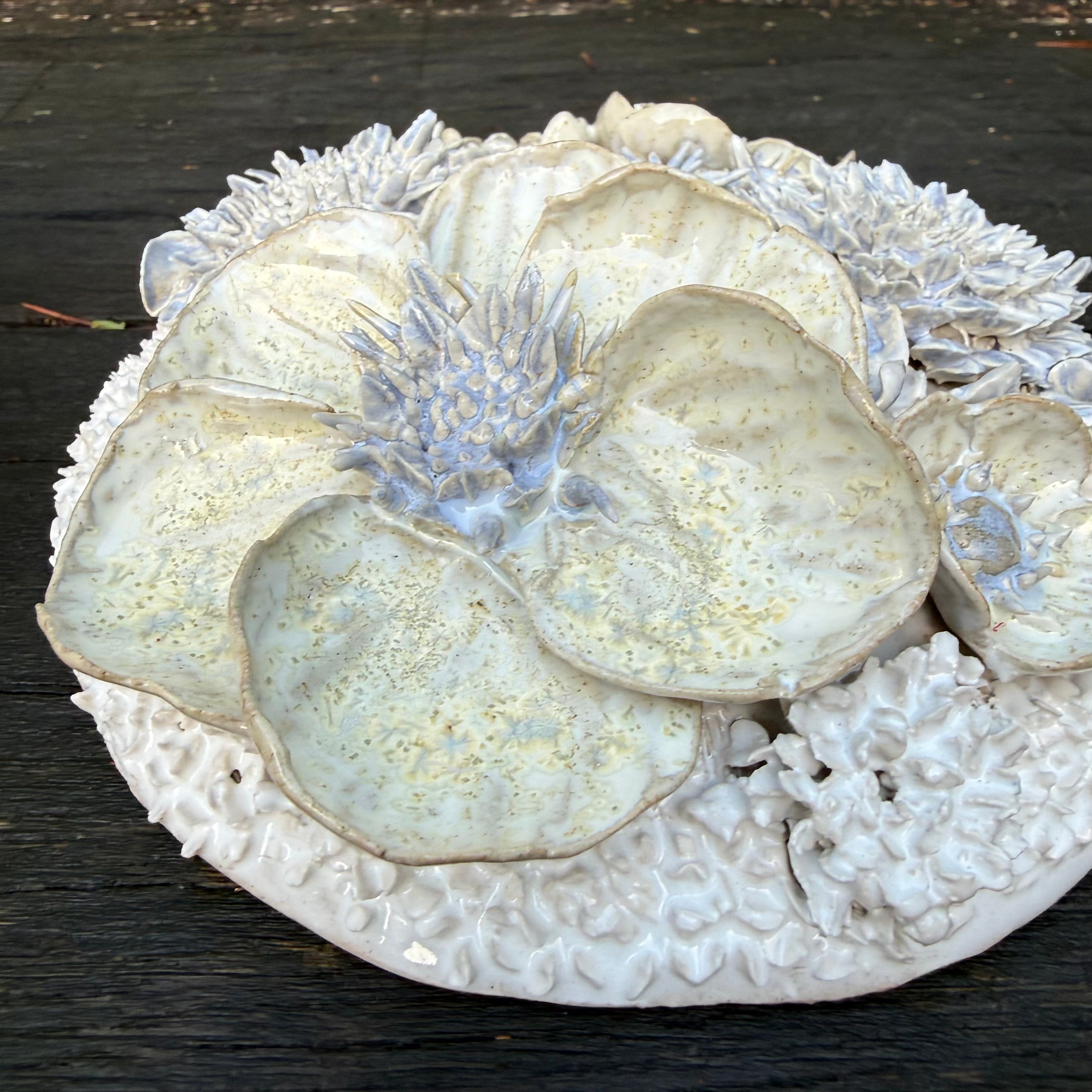 Blue Flower Dome wall hanging/table centre piece