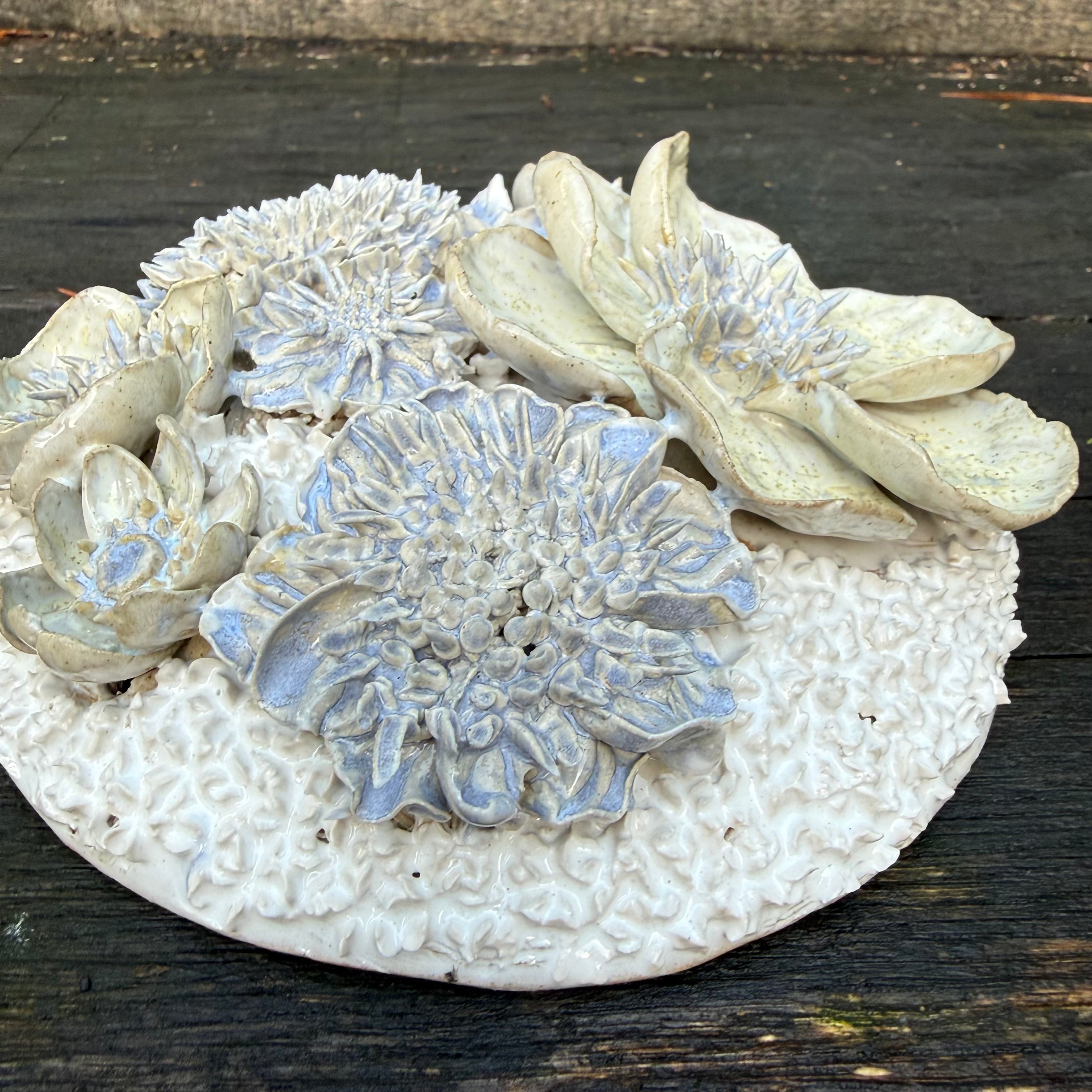 Blue Flower Dome wall hanging/table centre piece
