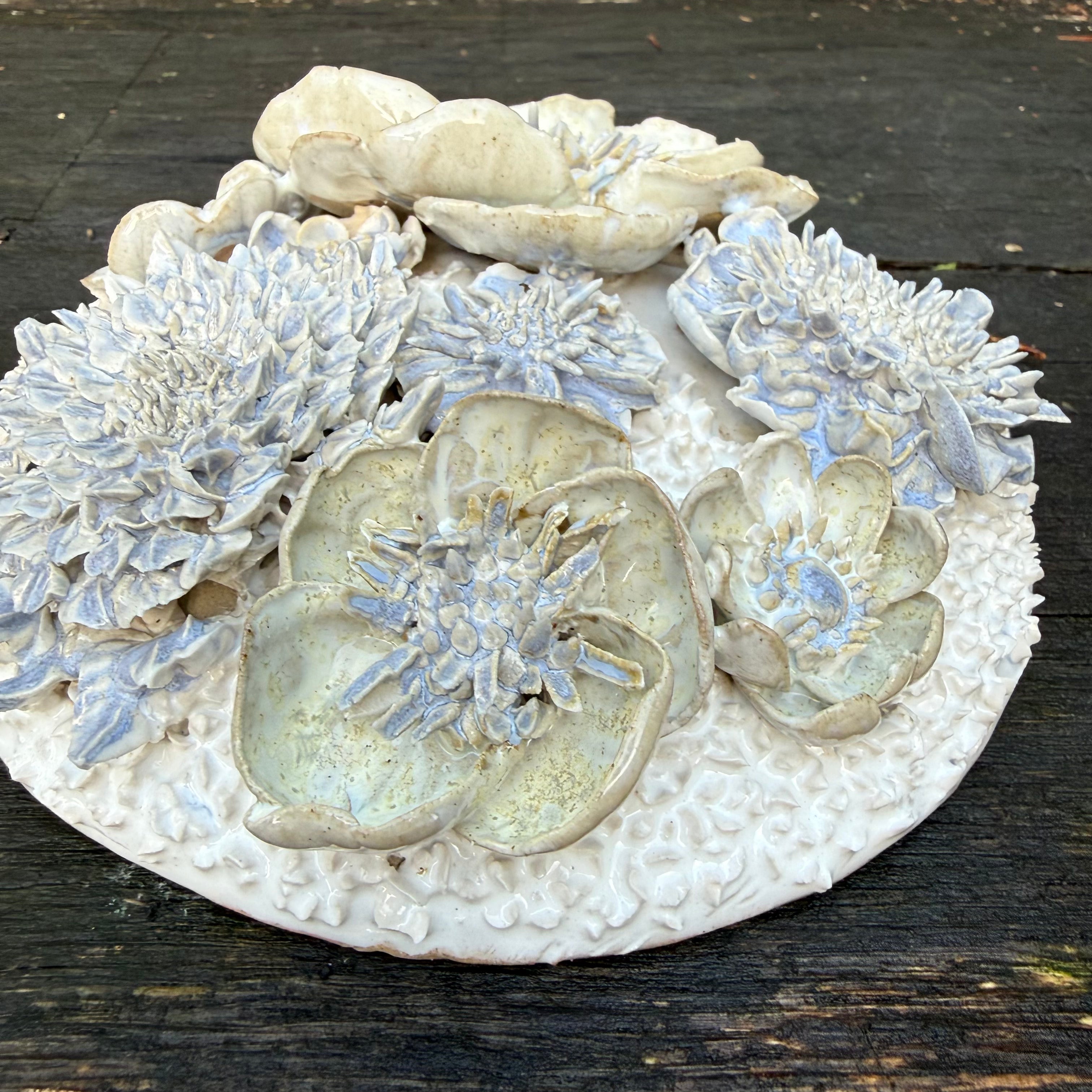 Blue Flower Dome wall hanging/table centre piece