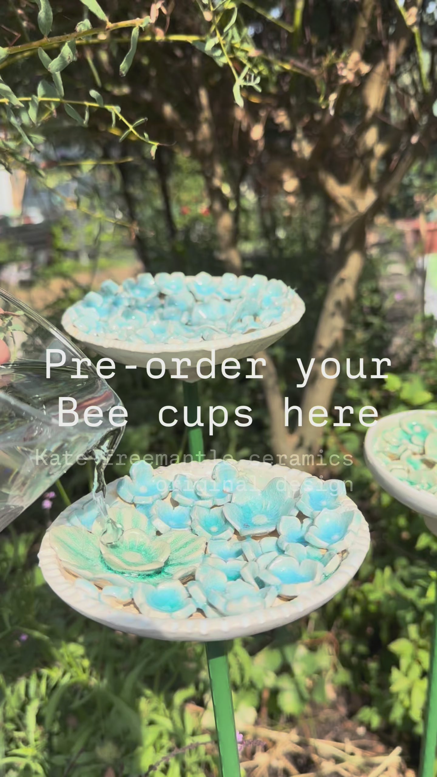 Limited Edition Flower Bee water cups - pre order